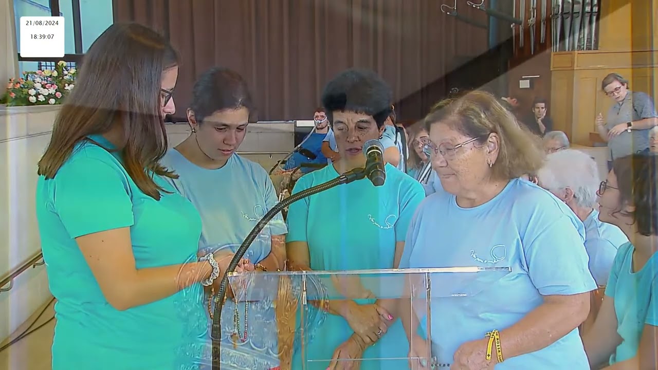 Terço a Nossa Senhora de Fátima desde a Capelinha das Aparições 21.08.2024