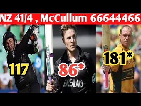 NZ Were 41/4 to 350 Run Chase Historical Chase | Macmillan And Muccullum Great Batting |