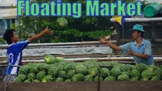 Touring the Cai Rang Floating Market along the Mekong Delta near Can Tho, Vietnam