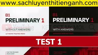 PET Listening - B1 Preliminary 1 Tests 1 with ANSWERS KET PET Mr Mol - www.sachluyenthitienganh.com