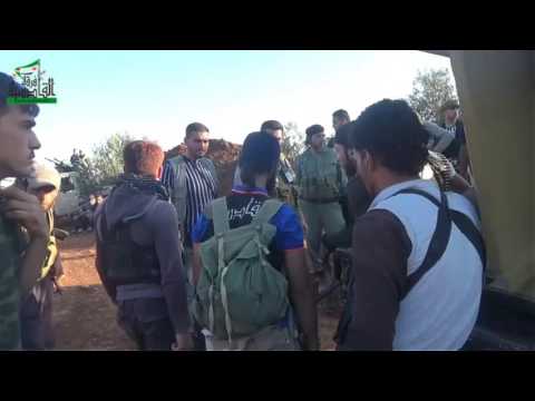 استعداد مجموعات من فرقة القادسية لاقتحام كتيبة المهجورة في بلدة ابطع في ريف درعا