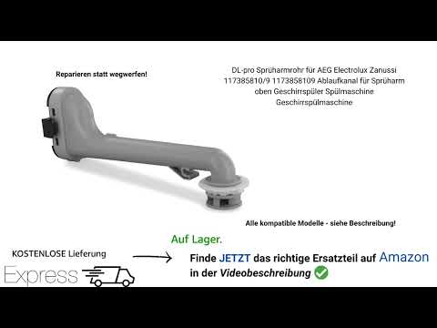 Sprüharmrohr Geschirrspüler wechseln: AEG Electrolux Zanussi 117385810/9 1173858109