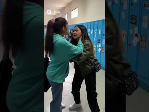 Briga na escola por causa de namorado!