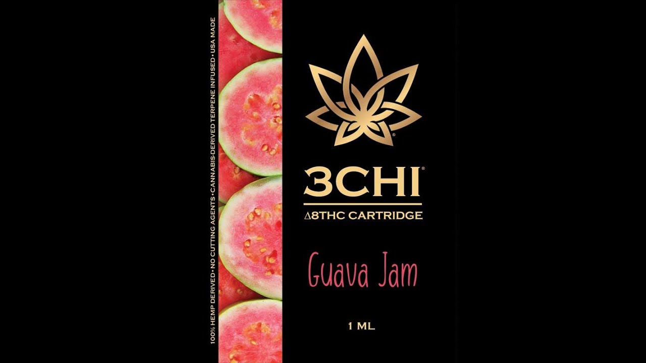 3 Chi Delta 8 Vape Cartridge - Guava Jam