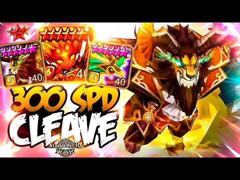 Conqueror Cleave with HIGH SPD Damage Dealers - Summoners War