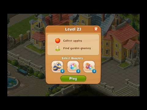 Gardenscapes Level 23 HD 1080p
