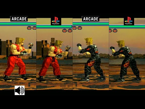 TEKKEN 2 Paul Phoenix Comparison Arcade VS PlayStation 1 Console VS Console