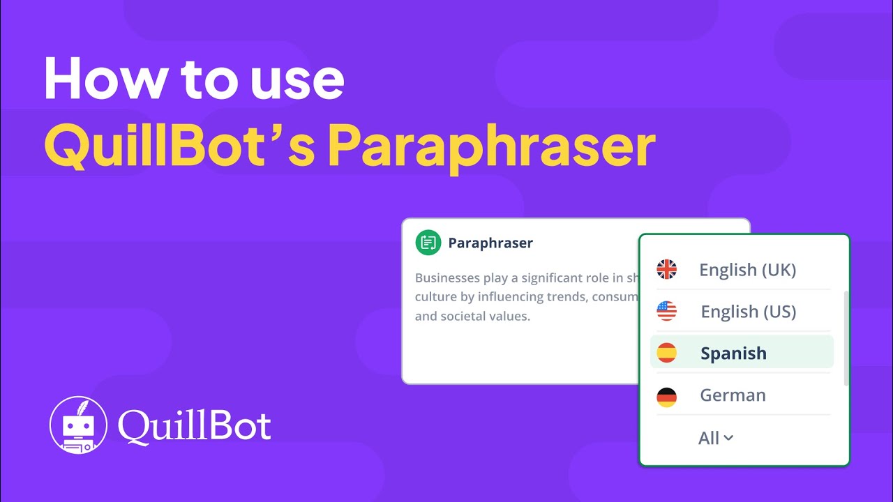 How to Rephrase Anything with QuillBot’s Paraphraser—Demo & Tutorial video thumbnail
