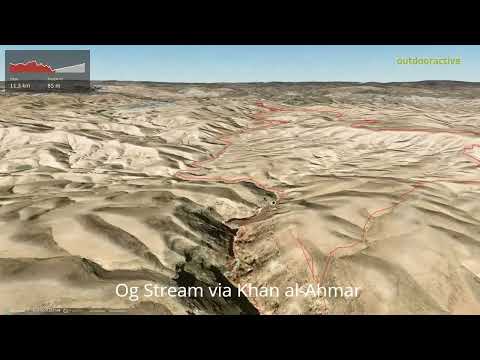 Og Stream via Khan al-Ahmar ∆ hiking trails ∆ 3d-trail.com/israel/