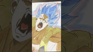 Drawing Gogeta Blue from Dragon Ball!#drawing #dragonball #gogeta #ドラゴンボール #イラスト #ゴジータ