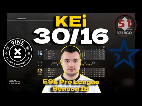 CSGO POV 9INE KEi (30/16) vs Complexity (Vertigo) @ ESL Pro League Season 18