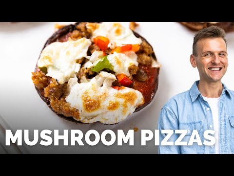 Portobello Mushroom Pizzas | Quick & Heathy Weeknight Meal