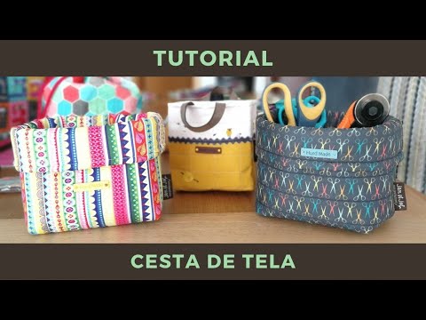 ¡Nuevo Tutorial! Cestas de Tela con y sin asas