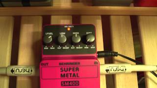 Video thumbnail for SM 400 Super Metal Behringer sound check, sound test. by Rockdaypl