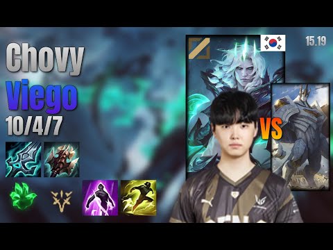 Chovy Mid Viego vs Galio lol KR solo rank Full Game 15.19 | 쵸비 비에고 vs 갈리오