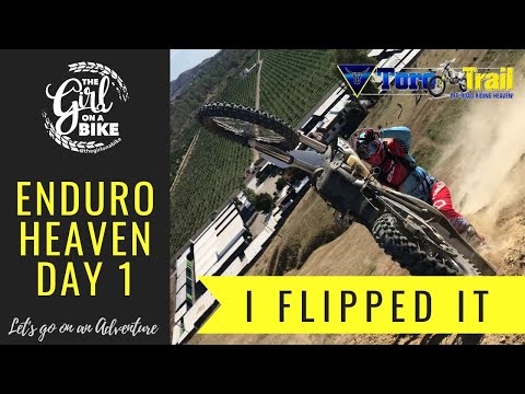 OMG I flipped it - The Girl On A Bike in enduro heaven riding holiday | Day 1 with ToroTrail Spain