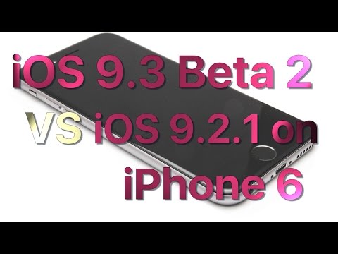 iPhone 6 iOS 9.2.1 vs iOS 9.3 Beta 2 / Public Beta 2 Build 13E5191d Speed Comparison