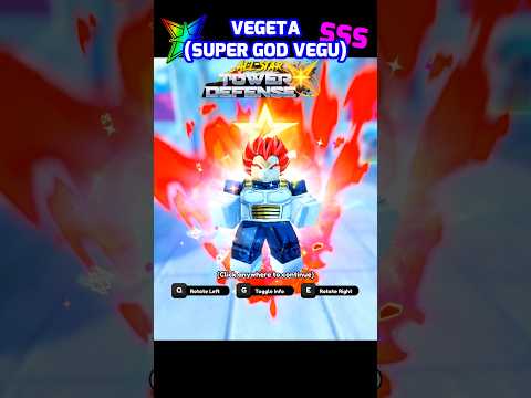 Maxed SSS All Star Vegeta (Super God Vegu) 100% Skill Tree Showcase #astdx #roblox #fyp