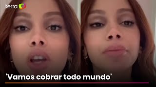 Anitta se pronuncia contra a PEC da Blindagem após votação na Câmara: 'Cobrar todo mundo'