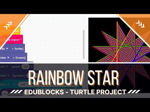 Rainbow Graphics In Python Using Turtle Coding