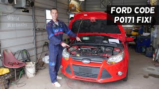 FORD CODE P0171 SYSTEM TOO LEAN BANK 1. EASY FIX