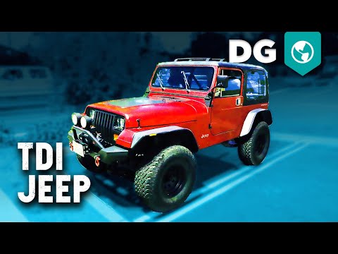 TDI Jeep YJ! Is a Volkswagen TDI the Best Diesel Swap For A Jeep? Video