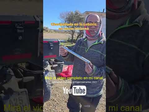 Ruta 3 en Invierno: MOTO AVENTURA a La Lobería + La MEJOR CHORIPANEADA Patagónica 🥩🏍️