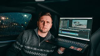 Late Night Video Editing Test in CAR with MSI Stealth A16 + RTX 5070ti