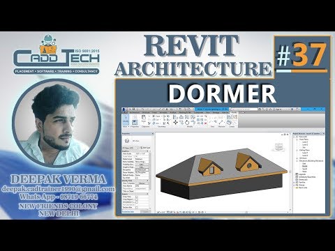 37 | Dormer Opening in Revit Architecture deepak verma