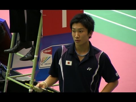 Kento Momota 桃田賢斗 vs HEO K  | ﾖﾈｯｸｽ世界ｼﾞｭﾆｱﾊﾞﾄﾞﾐﾝﾄﾝ選手権2012