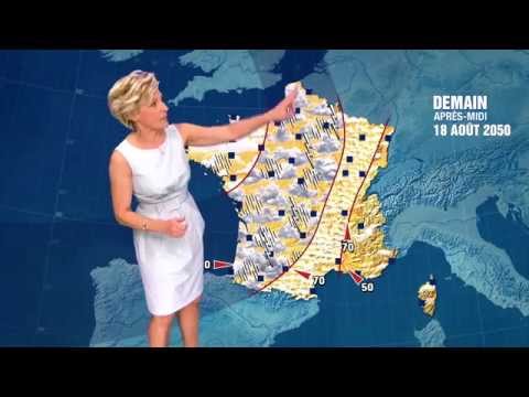 Evelyne Dhéliat présente la météo alarmante de 2050