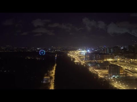 Illuminated City Stock Video