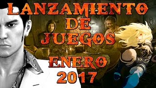 LANZAMIENTO DE JUEGOS ENERO 2017