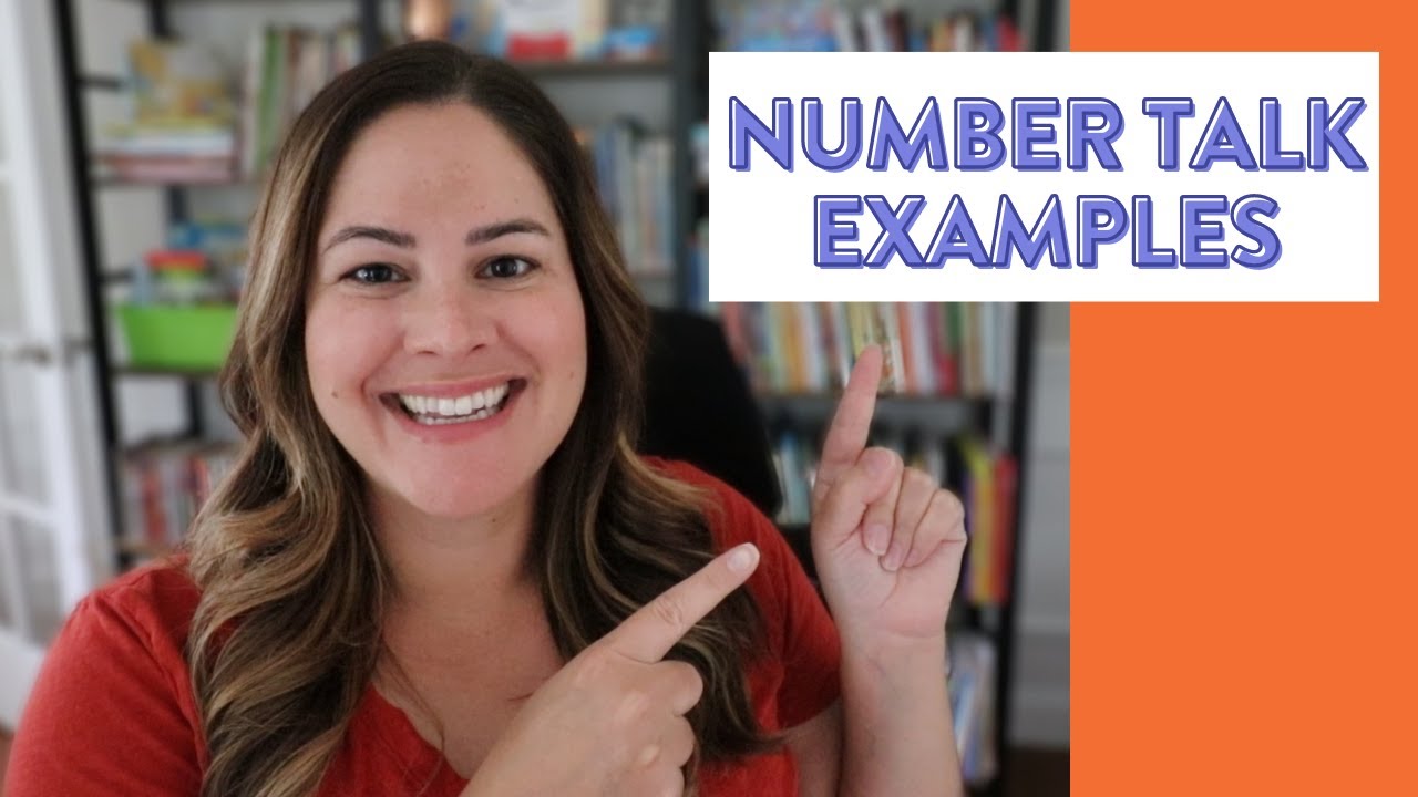 Number Talks in Kindergarten, First, and Second Grade Students // different math talk examples!