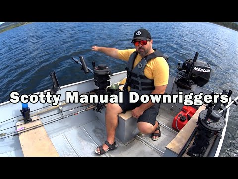 Scotty Manual Downrigger Setup