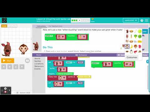 Code.org, Express Course (2022) Lesson 8
