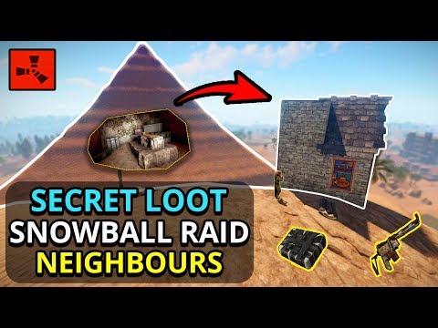 I Found SECRET LOOT In The GIANT PYRAMID, So I Could RAID MY RICH NEIGHBOURS! - RUST SOLO