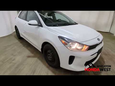 2019 Kia Rio 5-door LX+ Auto in White for sale at Wheaton Honda West in Calgary, AB