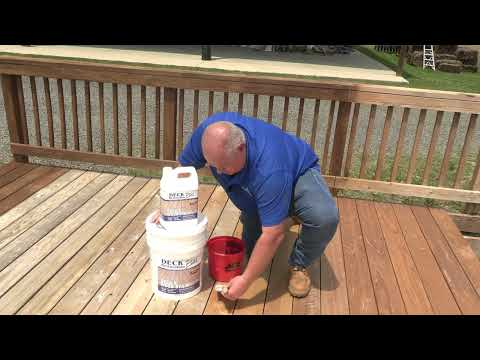 Deck Restoration Plus: Deck & Wood Stain - Maple Shade Brown Demo