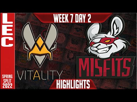 VIT vs MSF Highlights | LEC Spring 2022 W7D2 | Team Vitality vs Misfits Gaming
