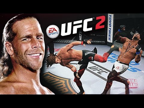 The HBK Shawn Michaels SWEET CHIN MUSIC in EA SPORTS UFC 2 | Ultimate team CAF Gameplay