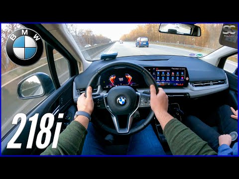 2022 BMW 218i - POV Autobahn Top Speed Drive