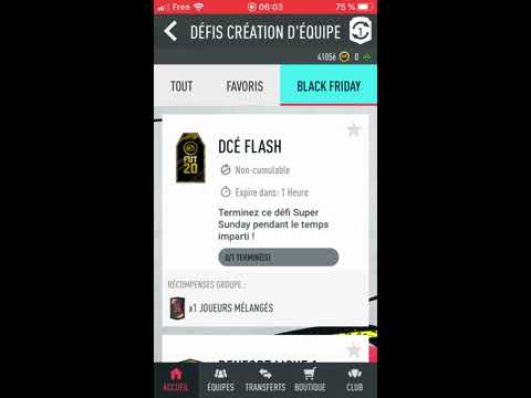 FIFA20 SBC / DCE BLACK FRIDAY - DCÉ FLASH pack joueurs mélangés - SOLUTION PAS CHER