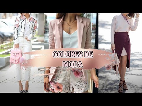 LOOKS con COLORES DE MODA 2022/ COMBINACIONES de ROPA con COLORES que se LLEVARAN / COLORES MODA 22