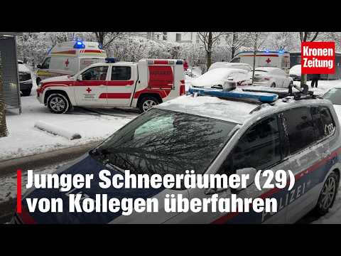 Young snowplow driver (29) run over by colleague | krone.tv NEWS