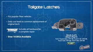 Right Side Tailgate Latch Assembly With Mounting Hardware - video thumbnail 4