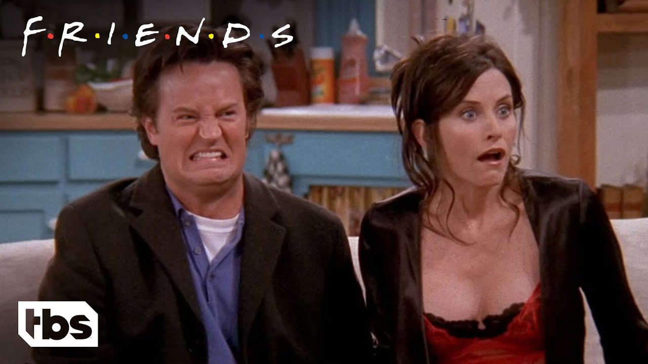 Chandler and Monica Watch The Birthing Video (Clip) | Friends | TBS