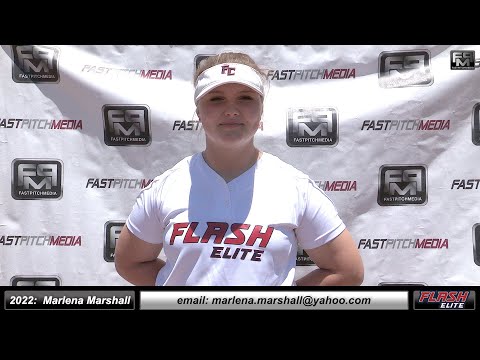 2022 Marlena Marshall 4.0 GPA - 6' Foot Tall First Base Softball Skills Video - Flash Elite