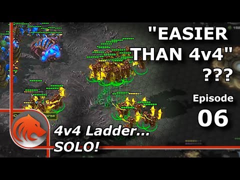 StarCraft 2: MASS Mutalisk in 1 vs 4 (4v4 Ladder SOLO)