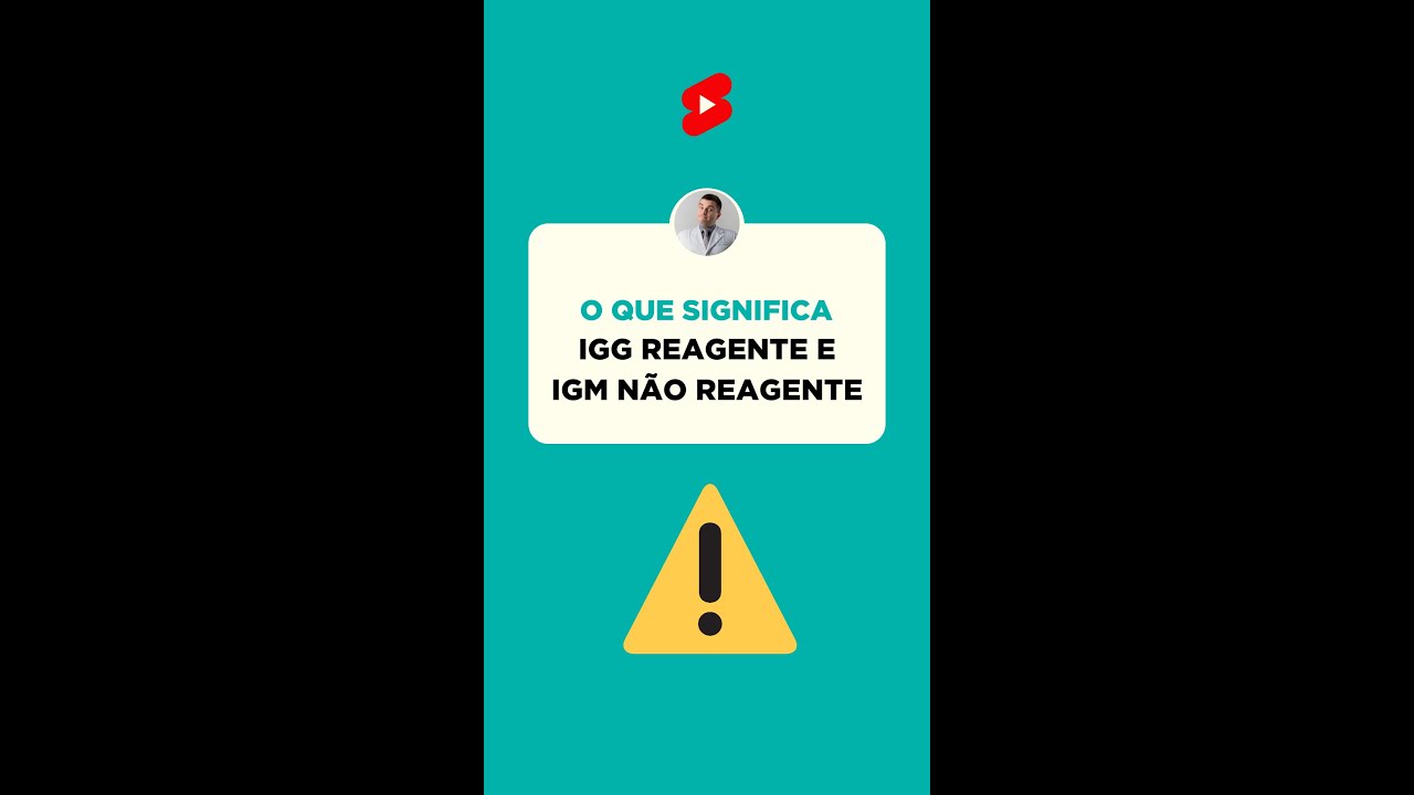 O que significa IgG reagente e IgM não reagente #drdiegodimarco #imunidade #igg #igm